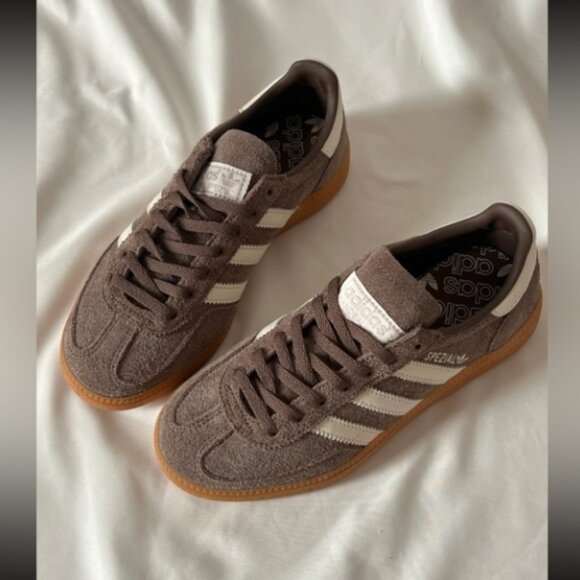 NWT Women's Adidas Handball Spezial Shoes Brown White - Picture 6 of 9